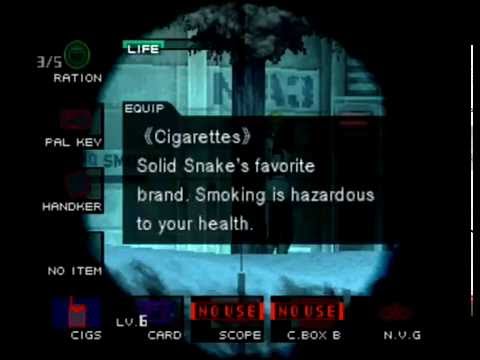 Image result for Solid Snake cigarettes