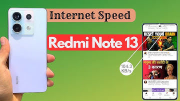 Redmi Note 13 5g me Internet Speed Show Kaise Kare | Redmi Note 13 Data Speed Show kaise kare