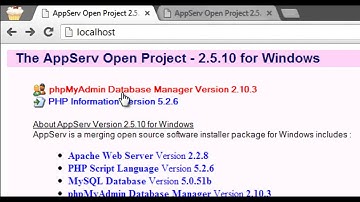 PHP 2/30 Create Database