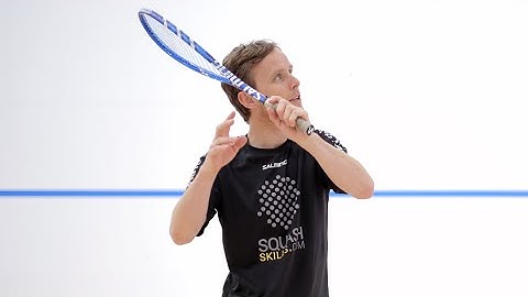 Squash tips: The backhand volley drop technique