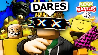 ROBLOX Slap Battles DARES Funniest Moments (COMPILATION) 🖐