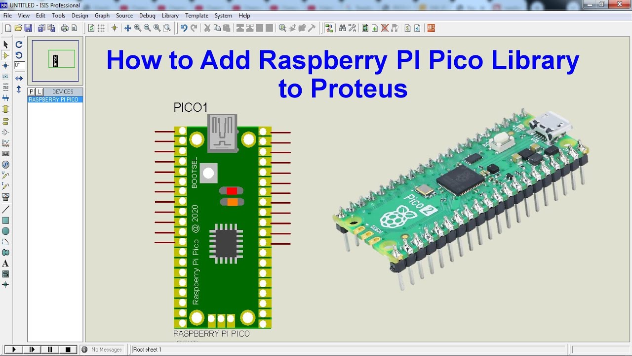 How to Add Raspberry Pi Pico Library to Proteus | Complete Step-by-Step ...
