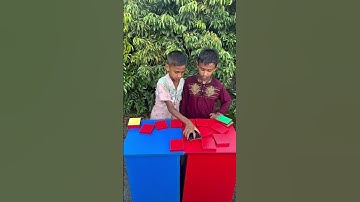 Evan vs Mojahid playing amazing memory matching game.  #funny #shorts #funwithbrotherz