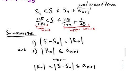 U8 L1.1 - Intro to the Alternating Series Error Bound