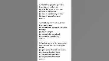 the Rattrap class 12 | mcq important questions