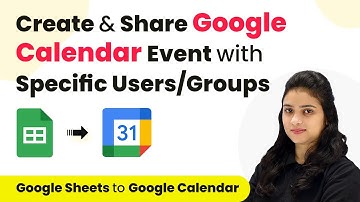 How to Create Google Calendar Event & Share with Specific Users/Groups