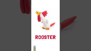 Roosters can’t play with clay, but your kids can!