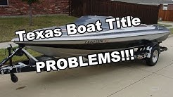 Buying a boat in Texas without a title? Watch this! 