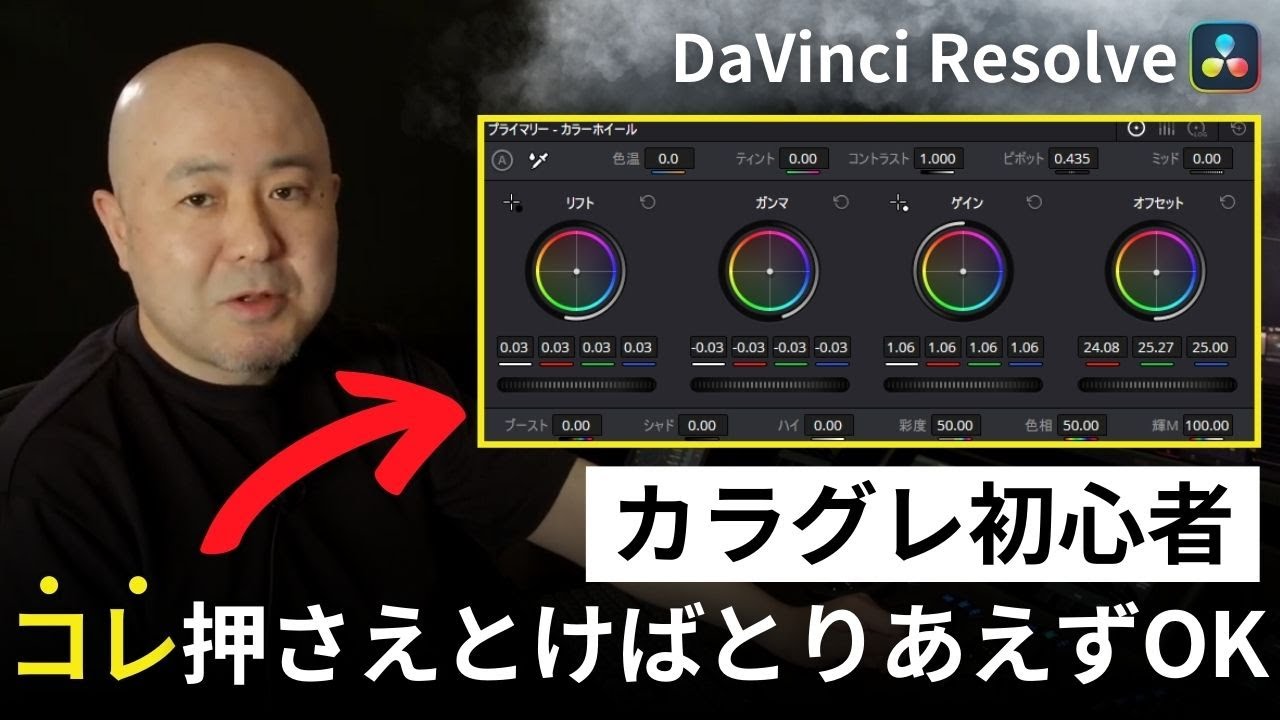 DaVinci Resolve カラーグレーディング入門】初心者が最低限