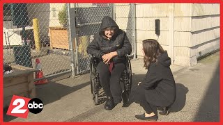 'I Feel Good:' After Years Spent Living On The Side Of I-5 In Portland, A Disabled Woman Gets A Home