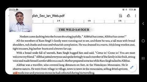 11th Guj. Med. Unit - 1 Read - 2 The Wild Saviour