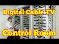 Gtpl digital cable tv control room inside view