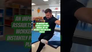 Impatient dad assaults daycare worker,she hits him#vairalvideo #shewasready #mrswomax #instantkarma