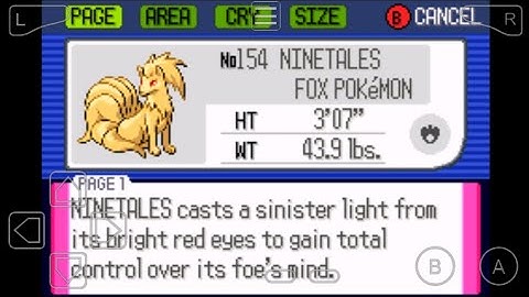 154: How to Evolve Vulpix into Ninetales in Pokemon Ruby!