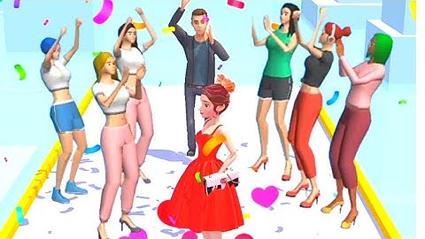 Dressup Run - All levels walkthrough gameplay (Level 5-8) Android/iOS #dressup #womandress