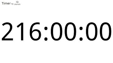 216 Hour Countdown Timer