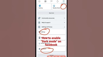 how to Enable #Dark #Mode on #Facebook. #Tips & #Tricks #shorts