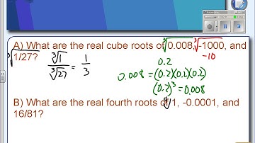 6-1 finding nth roots and simplifying radicals
