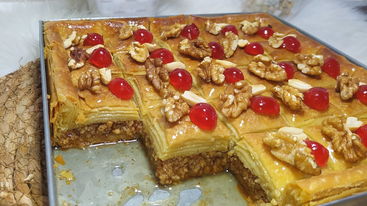 بقلاوة مورقة بدون آلة توريق ❌ تحضيرها في وقت قصير ⁦💪🏻⁩بدون جهد مع كامل اسرار نجاحها