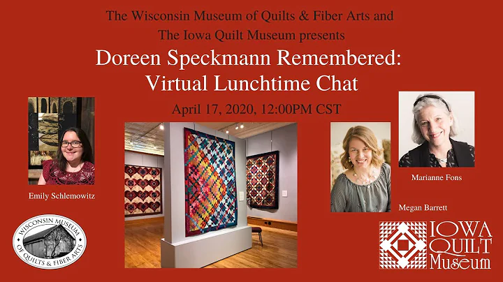Doreen Speckmann Remembered: Virtual Lunchtime Chat