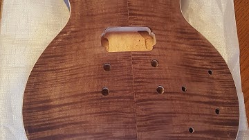 Diy les paul guitar kit part 4. Staining n stuff