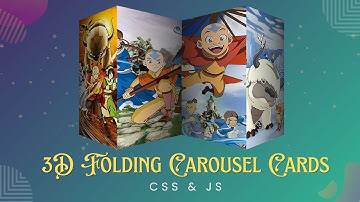 3d Foldable Carousel Card Hover Animation Effects Using HTML CSS & JavaScript | Keyframe Effects
