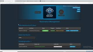 Restoring files from a backup
