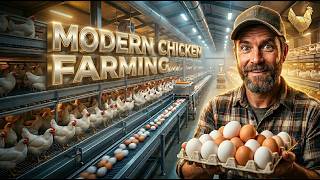 Modern Chicken Farming Process | Amazing Poultry Farm Management & Egg Production
