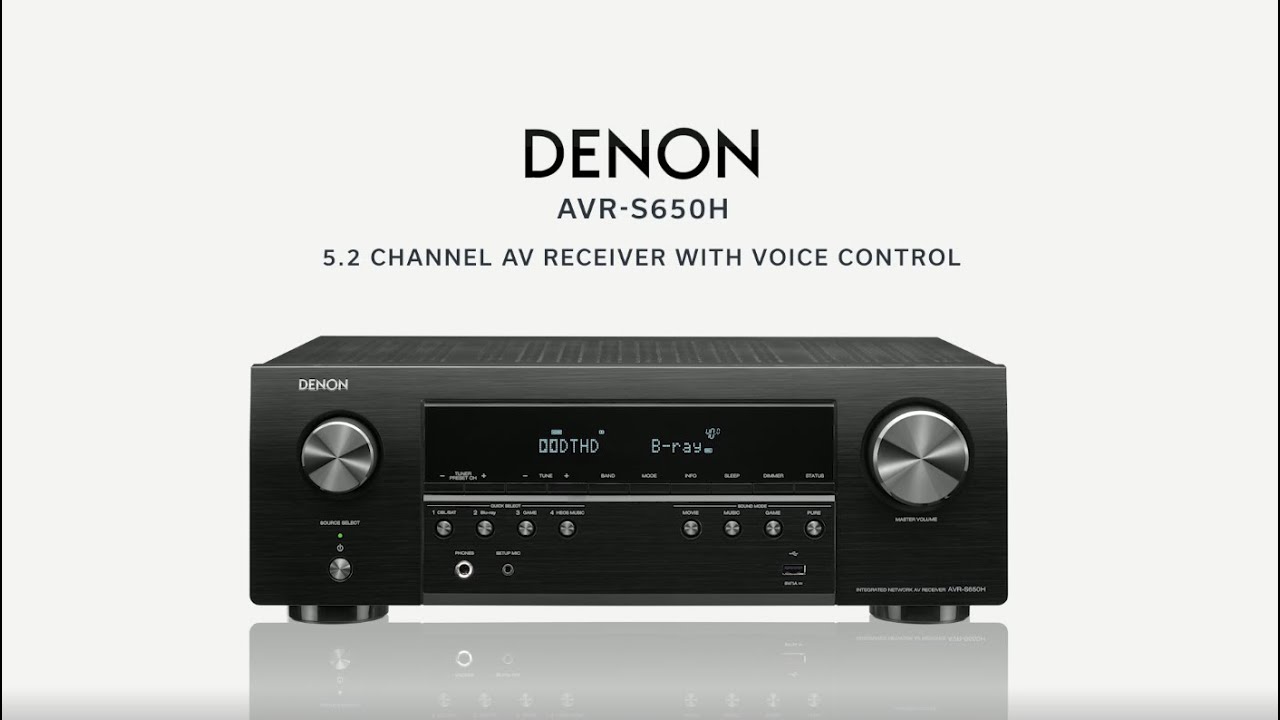 Denon R650 Denon — Introducing the AVR-S650H - YouTube