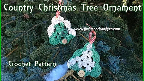 Crochet your own Country Christmas Tree Ornament!