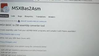 Conversor MSX Basic para Z80 Assembly