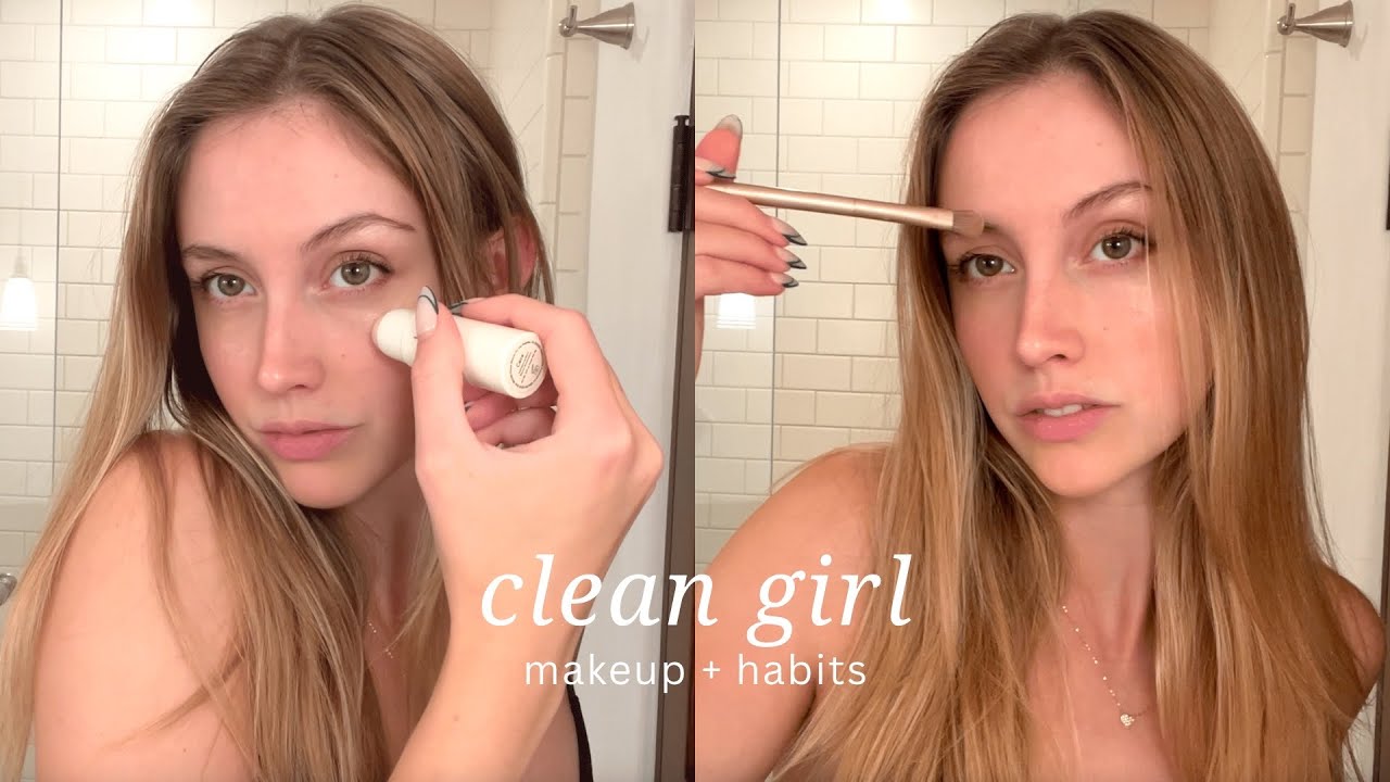 trying to do clean girl makeup✨+ lets talk