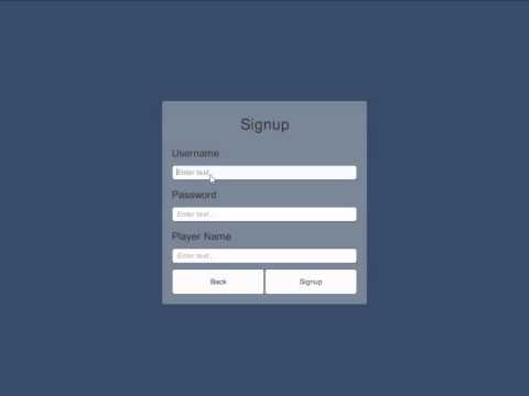 A quick demo  video of my Parse Unity Sample Project