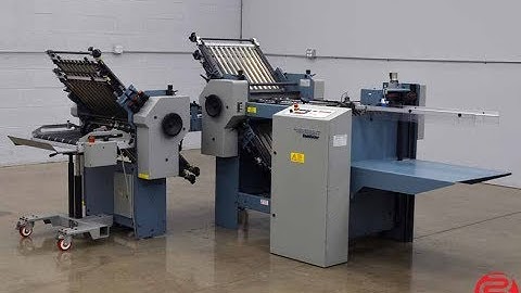 Stahl B20 Pile Feed Paper Folder w/ 8 Page Unit and Mobile Delivery