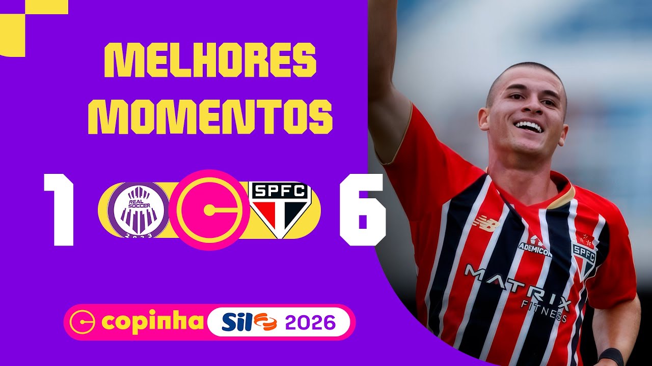 REAL SOCCER 1 X 6 SÃO PAULO | MELHORES MOMENTOS | 3ª RODADA | COPINHA SIL 2026