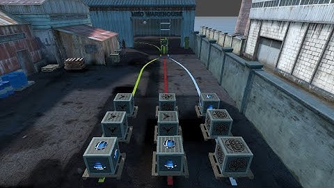 Stock control by autonomous forklift in unity simulation