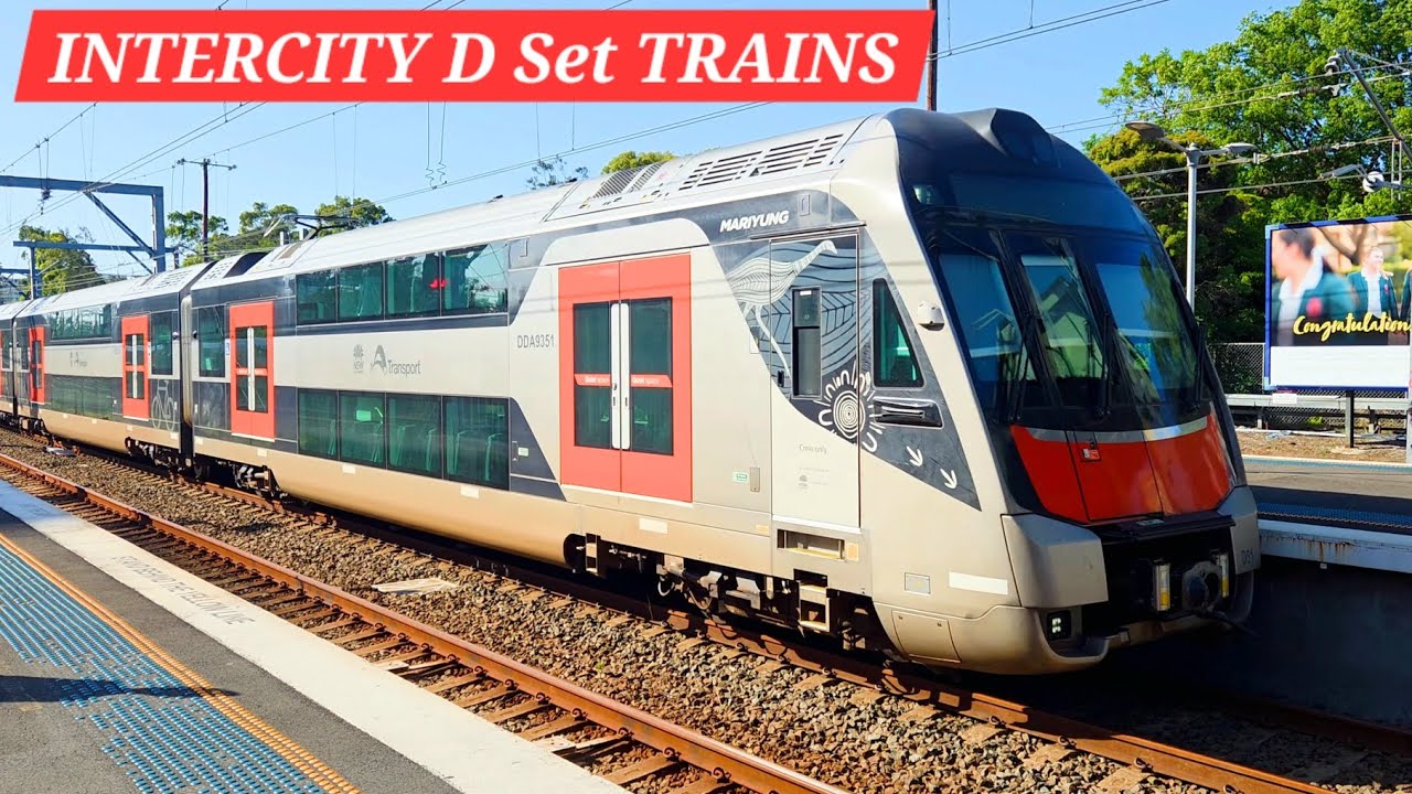 Intercity D set trains in action - Newcastle and Blue Mountain line services
