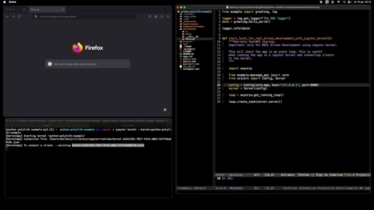 REPL Driven Development in Python with emacs - YouTube