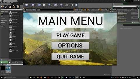 Cybersky - Part 3 - University Project (Unreal engine 4) (Side Scoller) (MainMenu Music)