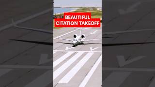 Cessna Citation Jet Take Off from Paradise | Island Runway Departure