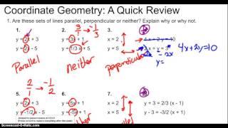 Analytic Geometry, Part 2: Parallel and Perpendicular