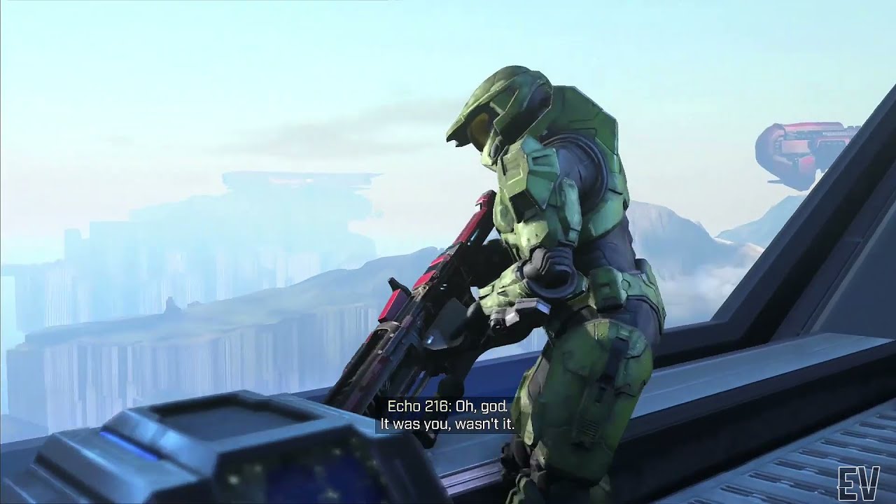 See Master Chief Jump From The Pelican In The Leveled Up Halo