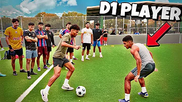 Best D1 Player In HOUSTON Went OFF! (Soccer 1on1’s FOR 500$)