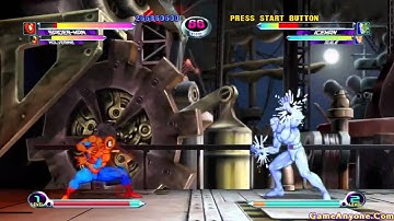 Marvel vs Capcom 2: New Age of Heroes (Normal Playthrough: Wolverine, Spider-Man, Dr. Doom Pt. 1/2)