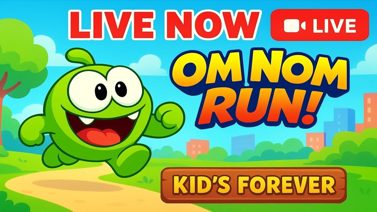 “LIVE 🔴 No Crash Challenge with Om Nom! 😎 | Kid’s Forever Fun Run”