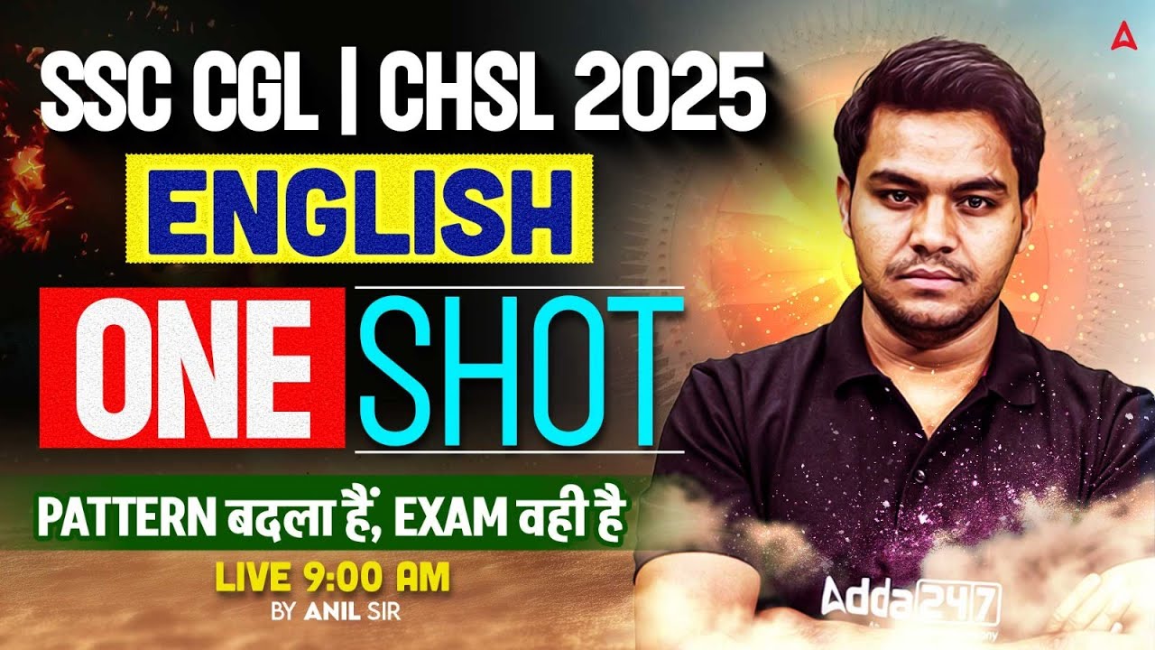 SSC CGL/CHSL 2025 English One Shot | English Topic Wise One Shot For ...