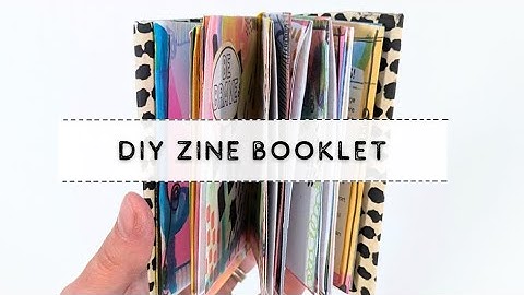 How to Make a Zine Book, DIY Booklet for your Zines, Multi-Page Pocket Book | Mixed Media Collage