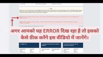System has not generated summary of Table 3.1(d) and Table 4 of FORM GSTR-3B on the basis of your 2B