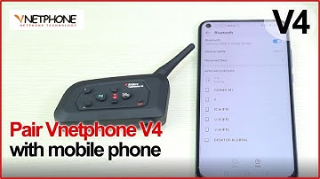 VNETPHONE V4 | Pair V4 with mobile phone