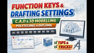CAD Function Keys & Drafting Settings Explained | Polytechnic & Diploma | Explained Step-by-Step